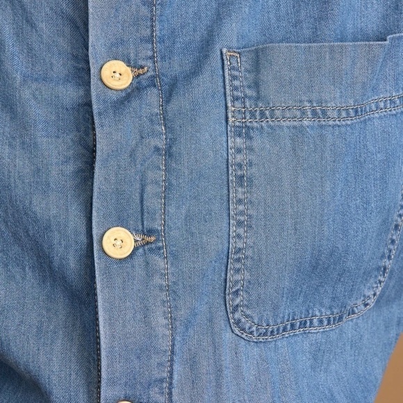 Free People Marley Medium Wash Denim Half Sleeve Jumpsuit - Picture 10 of 13